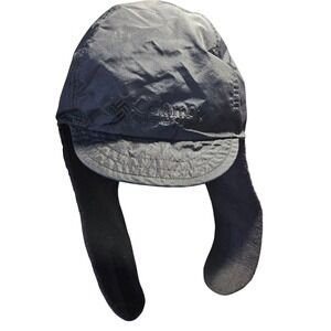 Columbia Broner Quilted Winter Trapper Hat Black Ear Flap Brim Cap OSFM RN41517